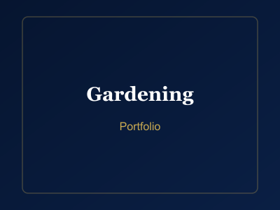 Gardening - PureTouch