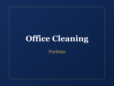 Office Cleaning - PureTouch