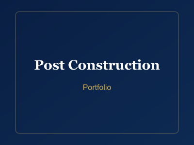 Post Construction - PureTouch